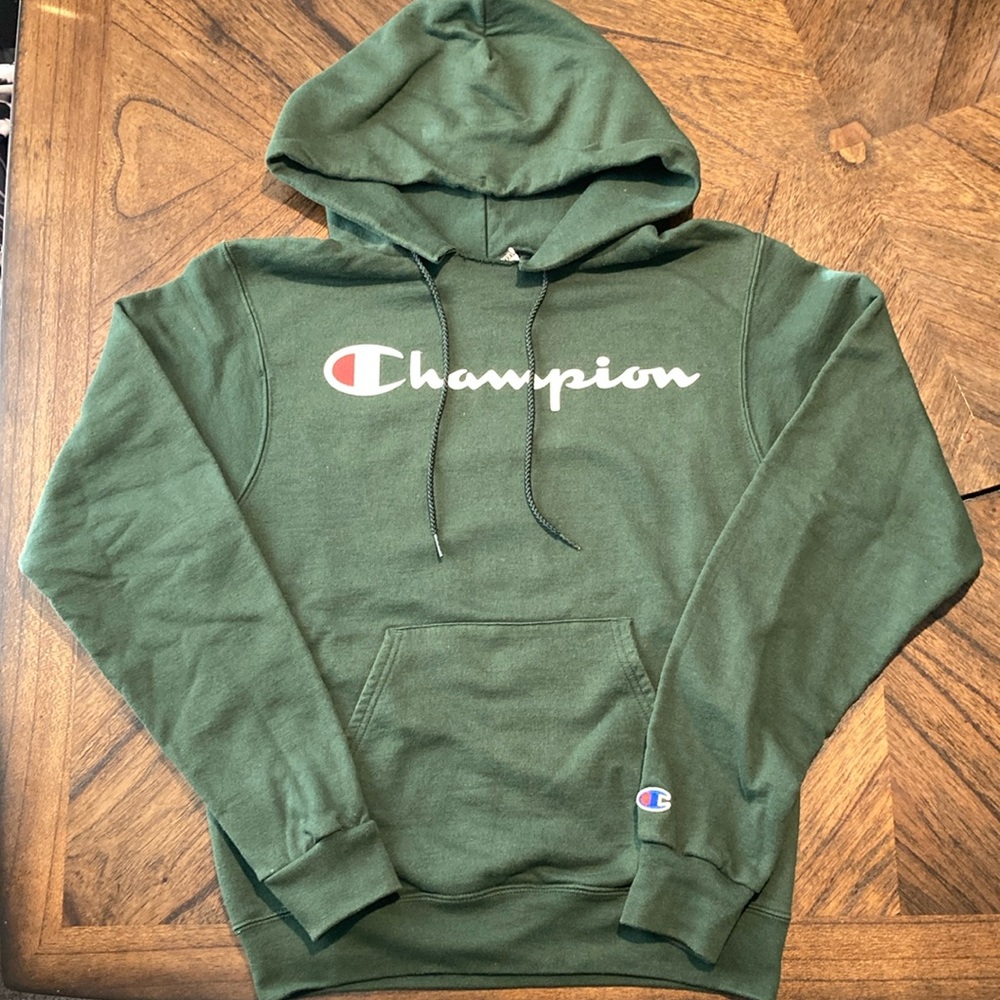 Green Champion pullover hoodie XS